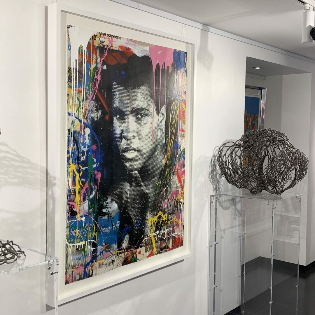 Picture of a artwork by Mr Brainwash, French artist represented at Galerie Montmartre, Paris, France