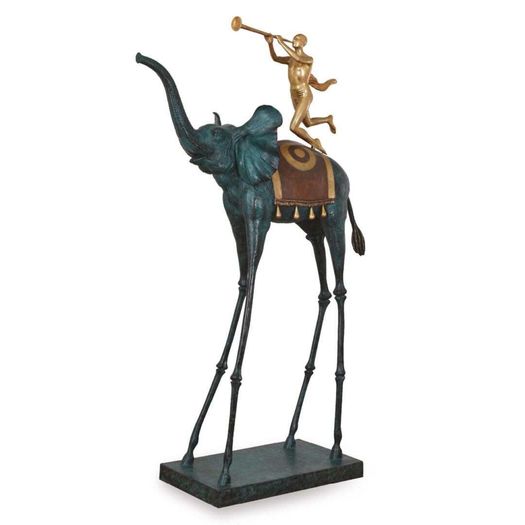 Sculpture in bronze by Salvador Dali, piece available at Galerie Montmartre, Paris, France