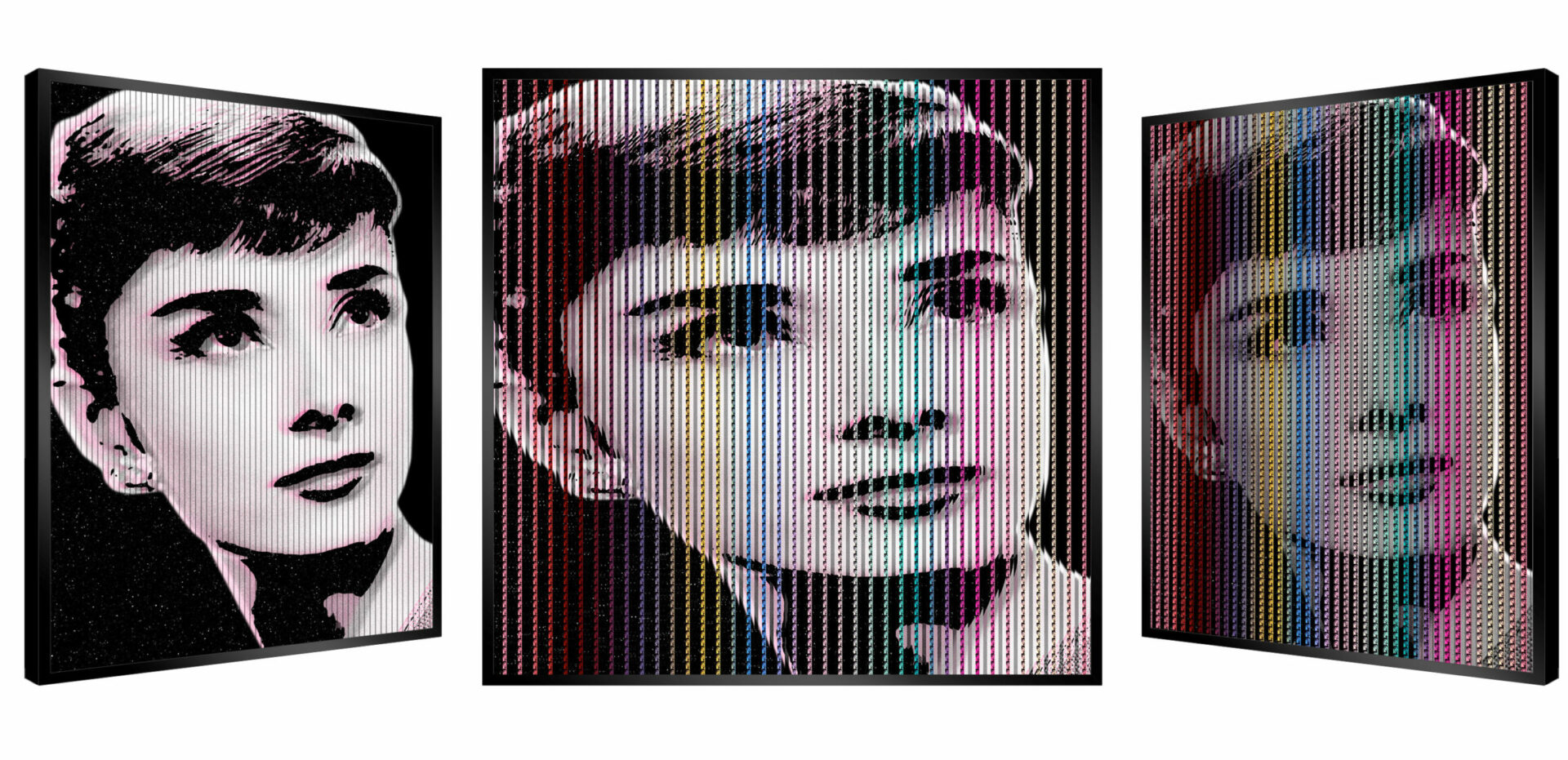 Picture of a unique piece Pink Audrey by French artist Patrick Rubinstein, represented at Galerie Montmartre, Paris, France